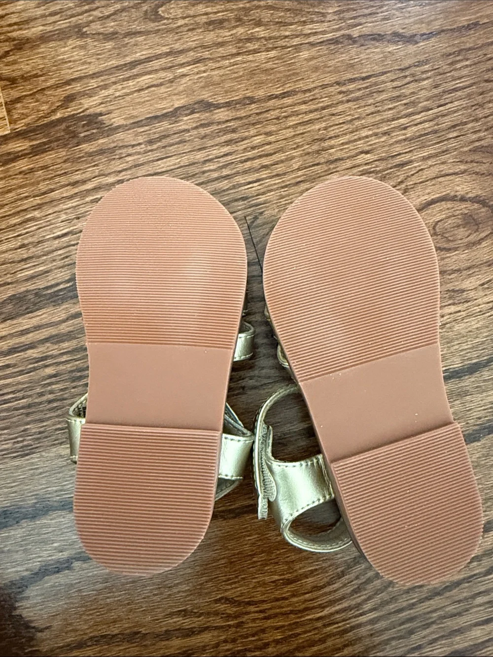 Kids' Metallic Gold Strappy Sandals